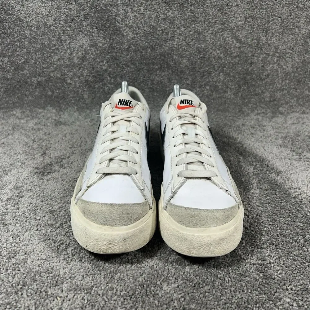 Nike Blazer Low DJ0292-101 Women’s Size 9.5 White Black Platform Shoes Used